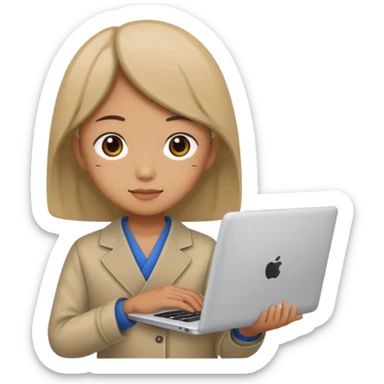 A japanese DEVELOPER WITH A LAPTOP sticker