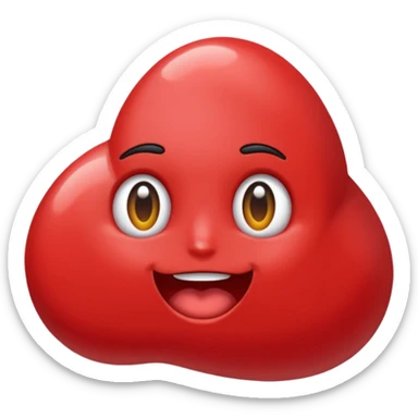 Emoji una piedra rubi  sticker