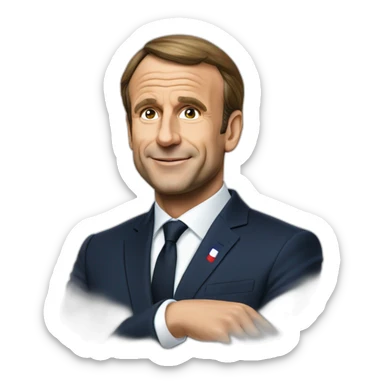 Président of France-macron sticker