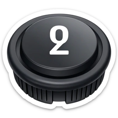 Number 0 keycap, keyboard button with the digit zero sticker