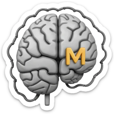 Brain that says "TAM" on it sticker