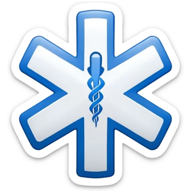EMS star of life sticker
