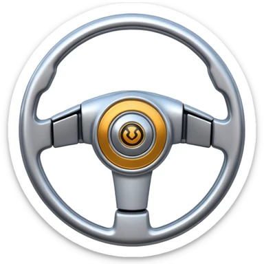 steering wheel ai robot sticker