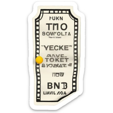 Ticket sticker