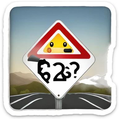 interstate sign sticker