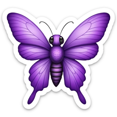 Mariposa morada sticker