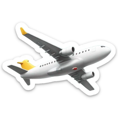 an airplane  sticker