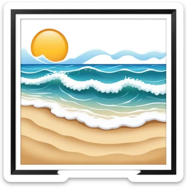 Beach sticker