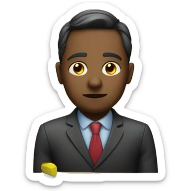 Psychologist listens to clients problem sticker