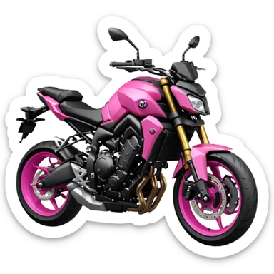 Yamaha mt09 rosada  sticker