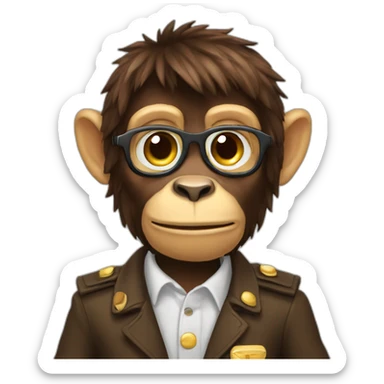 Affe Mittelfinger sticker