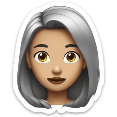 girl with sassy attitude sticker