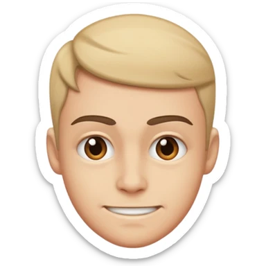 awkward forced Half smile smirk sticker