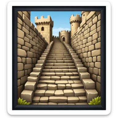 stairs castle  sticker