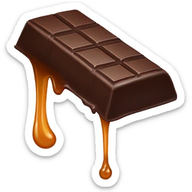 Melting Hershey bar sticker