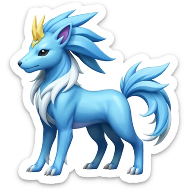 Manectric-Suicune-Amaura-fusion-hybrid-creature  sticker