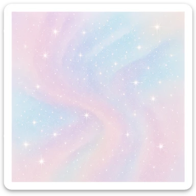 sparkly pastel wall art sticker