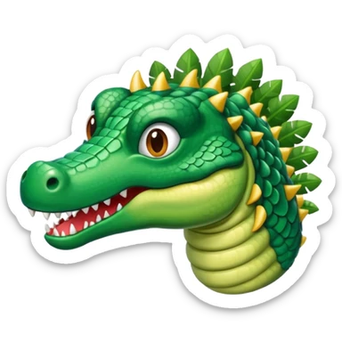 Hazme un avión con cabeza de cocodrilo sticker