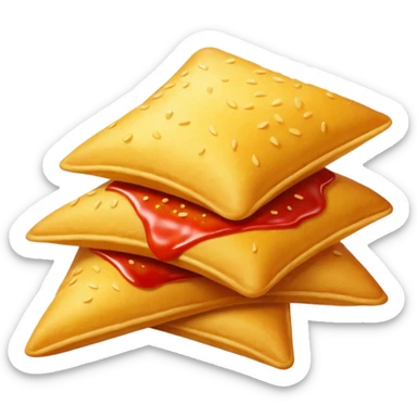 Chips snack Red
 sticker