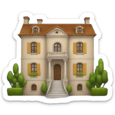 emoji de una mansion sticker