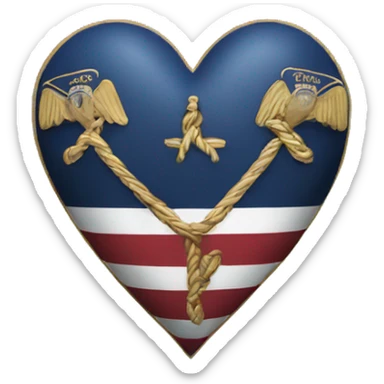 navy heart transfer to name "dua" sticker