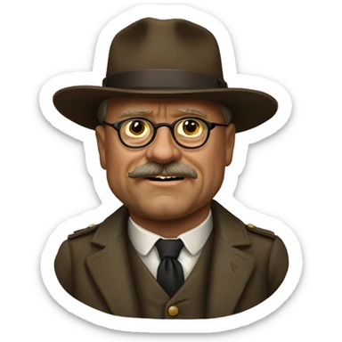Theodore Roosevelt sticker