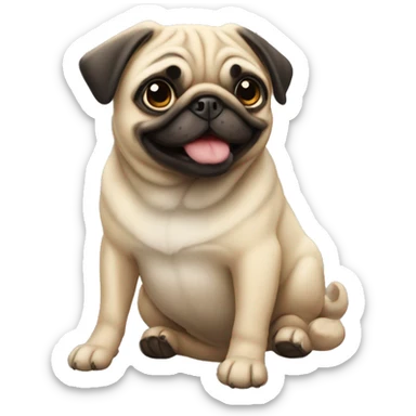 Pug sticker