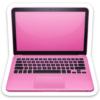 light Pink laptop sticker