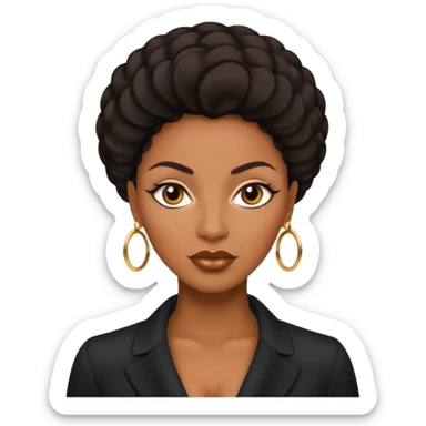 black skin mob wife sticker