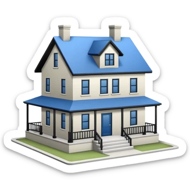 blueprint of house sticker