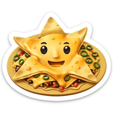 nachos with cheese sticker