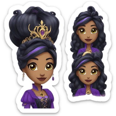 Raven Queen from ever after high sticker