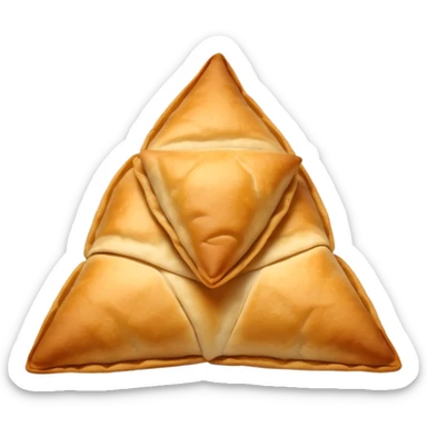 Crispy Handmade Samosa Brand Logo sticker