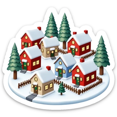christmas village sticker