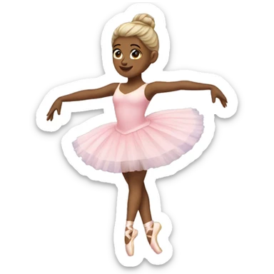 ballerina on pointe sticker