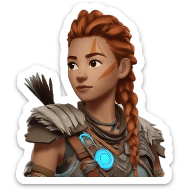 Aloy horizon zero dawn sticker