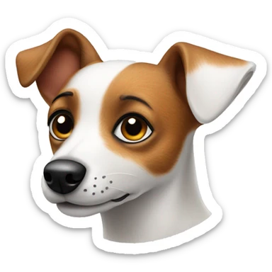 small jack russell dog  sticker