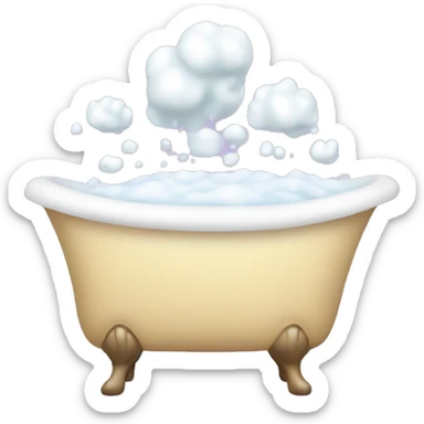 bath foam sticker