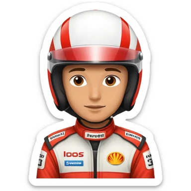 race car driver sticker
