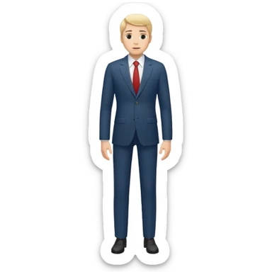tall man full body sticker