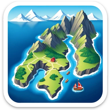 norway map sticker