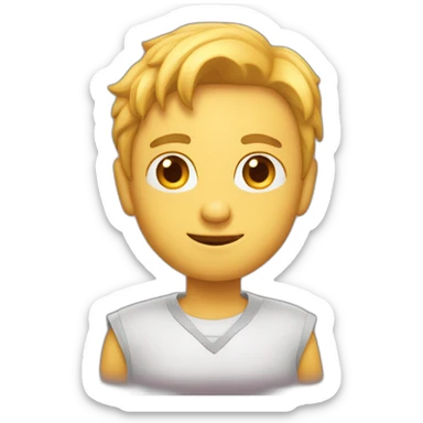 Emoji con un rayo  sticker