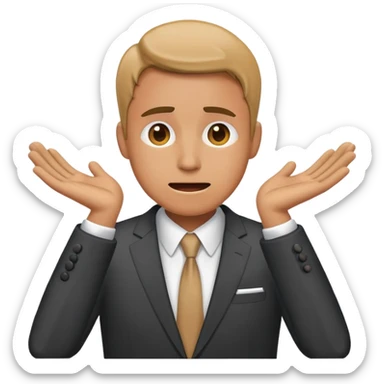 A person freaking out in a good way because they're so successful at their job but also freaking out in a bad way because their schedule is insane and there's too much to do sticker