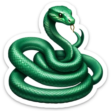 Realistic Hogwarts Slytherin snake sticker