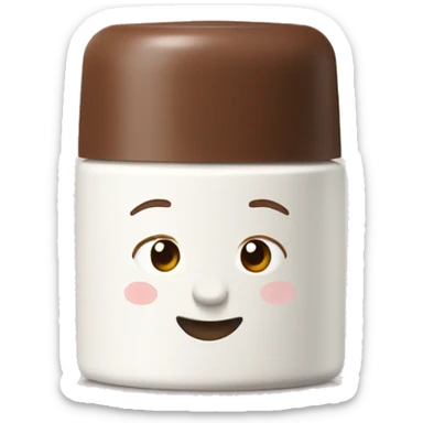 hand cream with brown lid sticker