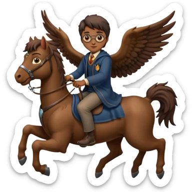 hippogriff and harry potter sticker