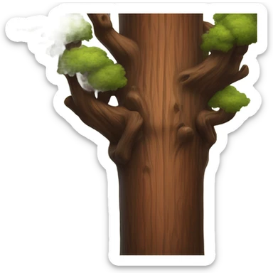 Many Redwood trees forest sticker