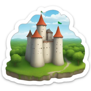 Mir castle in Belarus sticker