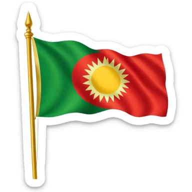 Kurdish flag sticker