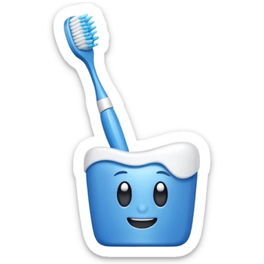 Toothbrush sticker